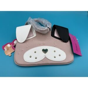 BETSEY JOHNSON CROSSBODY Bag Rose Kitsch Dog Puppy Face Purse New With Tag NWT